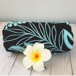 Handmade Polynesian Print Baby Blanket Turquoise